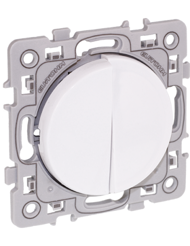 SQUARE Va et vient + Poussoir blanc