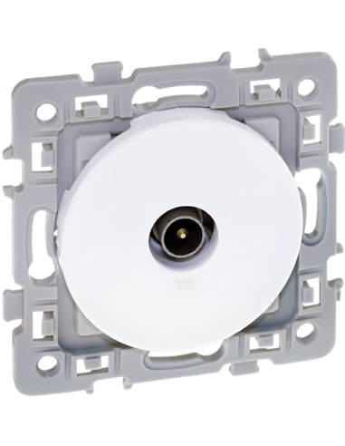 SQUARE Prise TV blanc