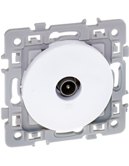 SQUARE Prise TV blanc