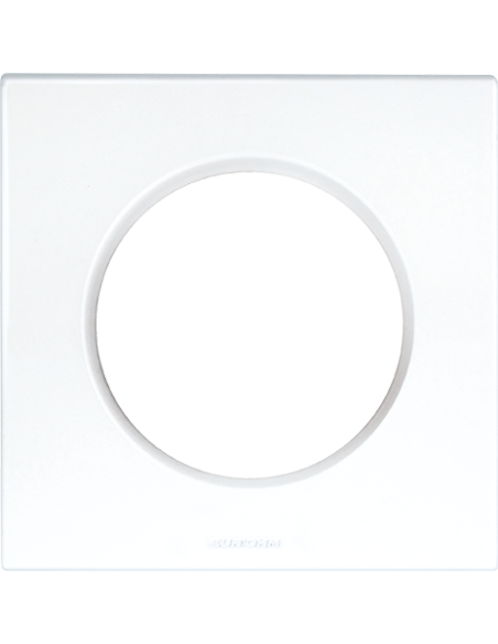 SQUARE Plaque d'habillage 1 poste Blanc