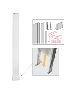 GTL VIADIS COMPLÈTE : 1 CORPS + 2 COUVERCLES , 1 CORNET DE FINITION ET 2 PIEDS COMPENSATEURS - 2 COMPARTIMENTS 2