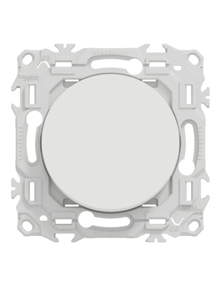 Odace 2025 - Va-et-vient ou poussoir - 10AX - Blanc craie