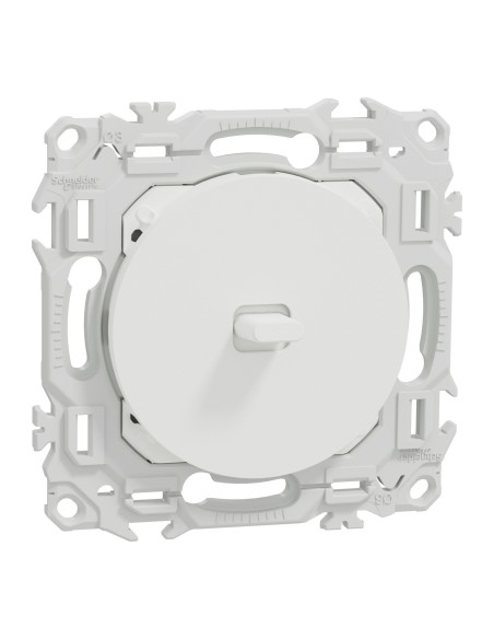 Odace 2025 - Va-et-vient ou poussoir à levier - 10AX - Blanc craie