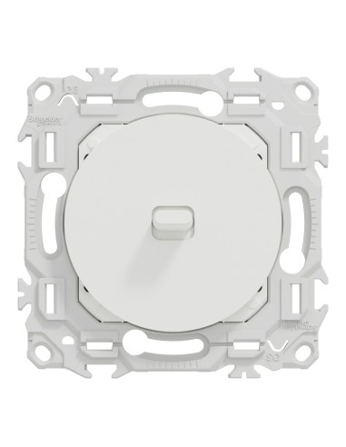 Odace 2025 - Va-et-vient ou poussoir à levier - 10AX - Blanc craie