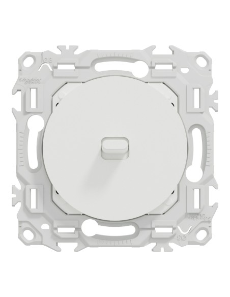 Odace 2025 - Va-et-vient ou poussoir à levier - 10AX - Blanc craie