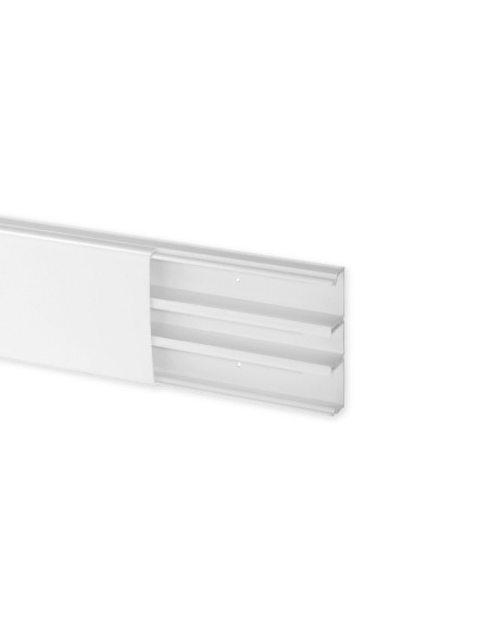 IBOCO - Moulure Optima TM 80x22 3 compartiments blanche 2ML