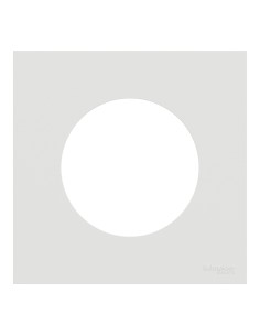 Odace 2025 - Plaque de finition 1 poste - couleur Blanc craie 2