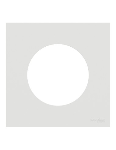 Odace 2025 - Plaque de finition 1 poste - couleur Blanc craie