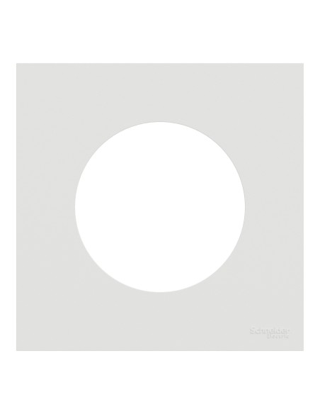 Odace 2025 - Plaque de finition 1 poste - couleur Blanc craie