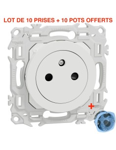Odace 2025 Prise de Courant 2P+T Affleurante LOT EXCLU WEB