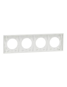 Odace 2025 - Plaque de finition 4 postes - couleur Blanc craie 2