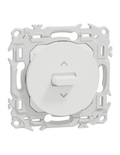 Odace 2025 - Inter ou Poussoir Volet Roulant 3 positions à levier - Blanc craie