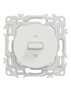 Odace 2025 - Inter ou Poussoir Volet Roulant 3 positions à levier - Blanc craie 2