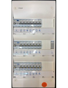Tableau électrique HAGER pré-équipé SanVis 3 rangées 2
