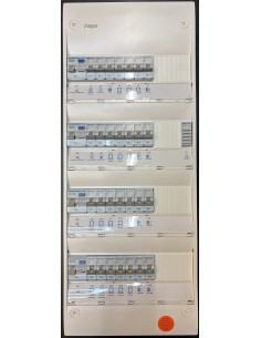 Tableau électrique HAGER pré-équipé SanVis 4 rangées 2