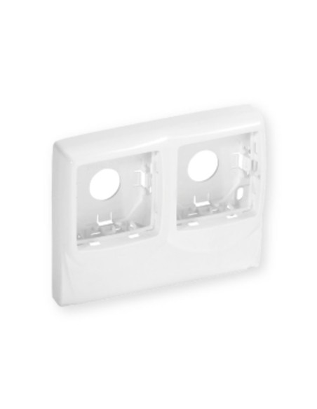 IBOCO - Boitier double pour appareillage Legrand sur Optima 22x12,5 et 32x12,5 blanc