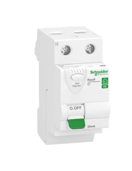 Interrupteur différentiel - 2P - 40A - 30mA - Type AC - embrochable Resi9 XE