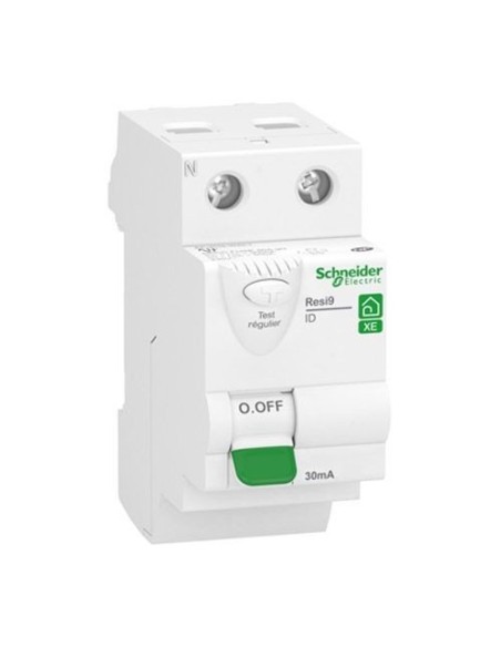 Interrupteur différentiel - 2P - 63A - 30mA - Type AC - embrochable Resi9 XE