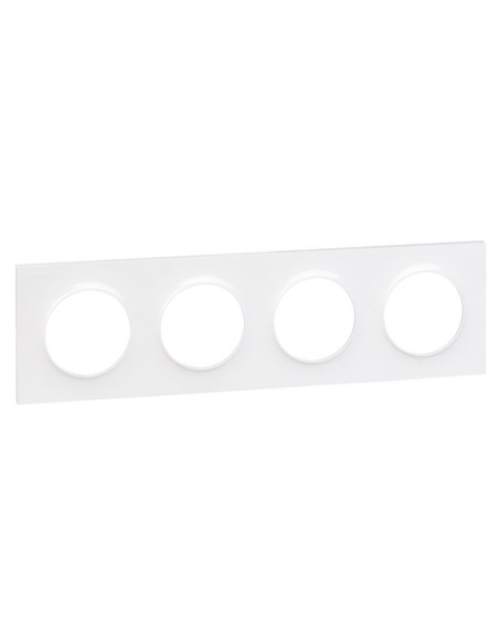 Odace Styl Plaque Blanc 4 postes