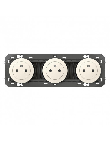 Triple Prise De Courant 2P+T Surface...