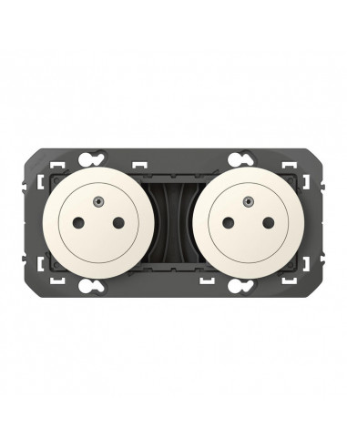 Double Prise De Courant 2P+T Surface...